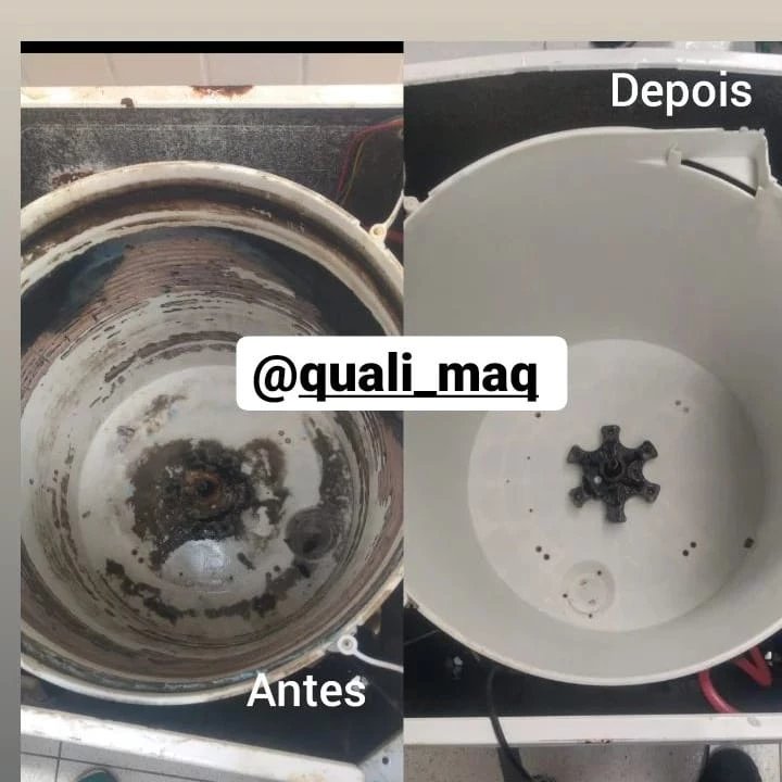 Higienização técnica de cesto: antes e depois